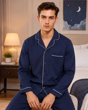 Pijama azul marinho da Sohan
