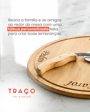 Tábua personalizada da Traço Art Decor