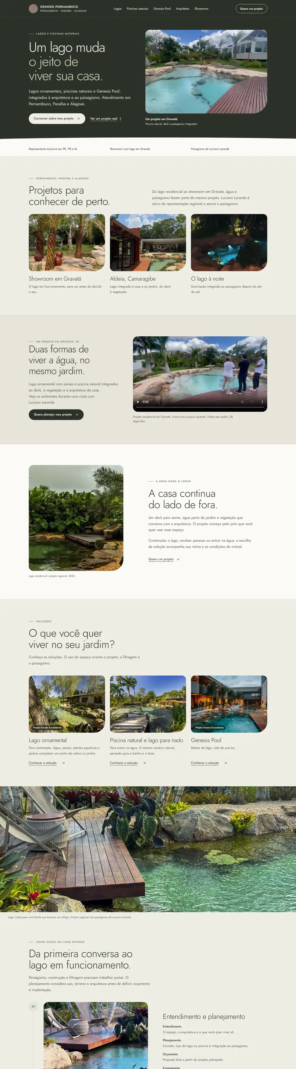 Site Genesis Pernambuco no computador